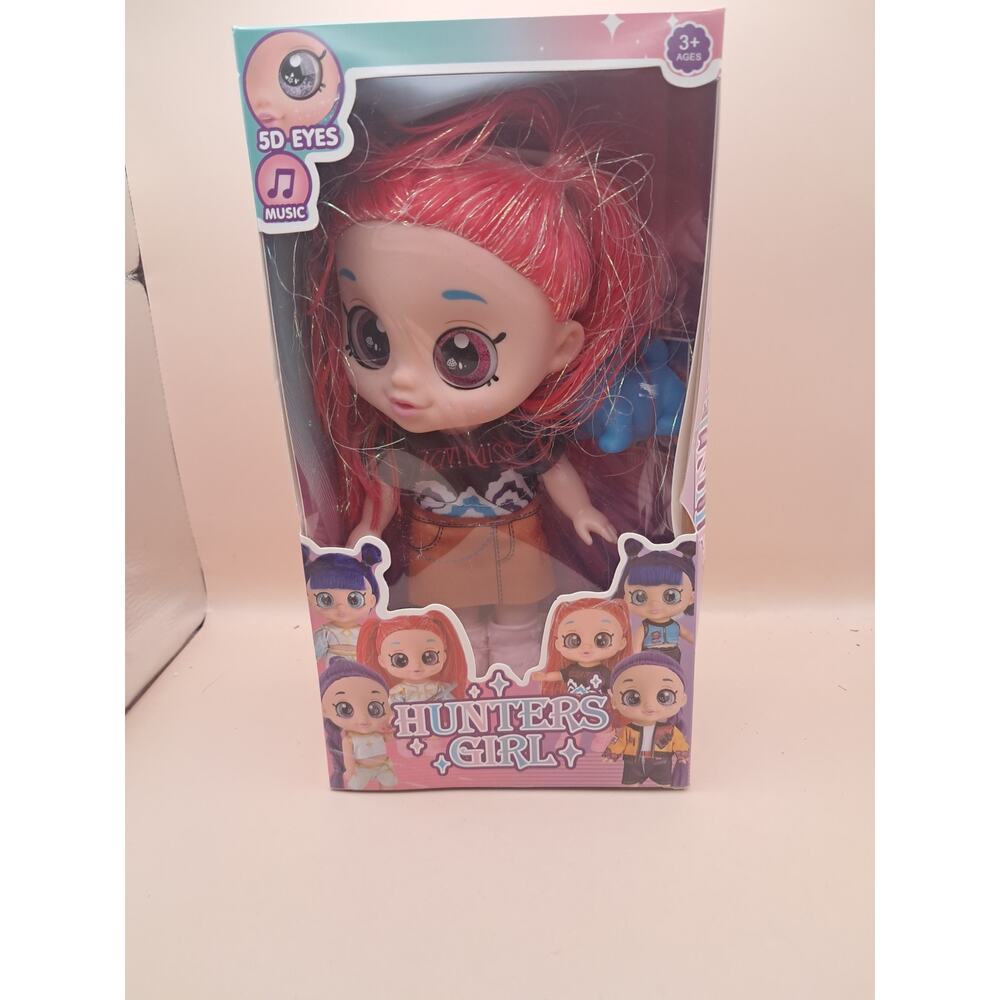 KPOP Demon Hunters Mira Doll  New 10-inch 5-joint 5D Eyes Fat Body with Music